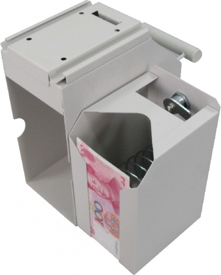 Depositionsbox til sedler, 4 nøgler og beslag til ophængning, beige