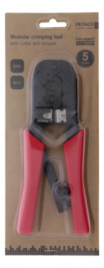 DELTACO Modulværktøj til 6/8-pin med afbider/afisolering