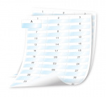 DYMO XTL Laminated Wire/Cable Wrap Sheet Labels, 54x23mm