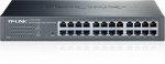 TP-LINK, netværksswitch, 24-ports 10/100/1000Mbps, RJ45, sort