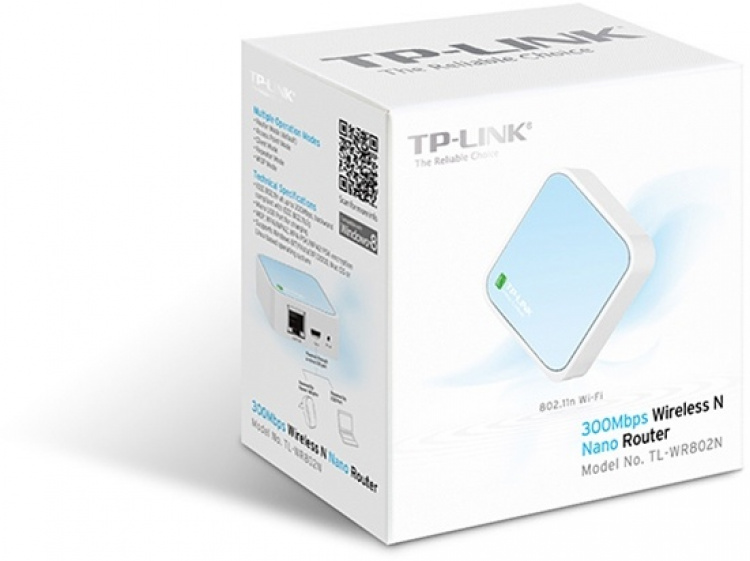 TP-Link TL-WR802N - Trådløs lille router som også kan bruges som ac