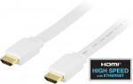 DELTACO fladt HDMI kabel, HDMI High Speed with Ethernet, HDMI Type A h