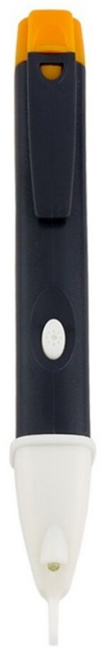 Testpen for spænding, med LED-indikator og lommelygte