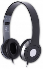 Rebeltec hovedtelefoner City, sort/sølv, (3,5 mm)