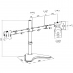LogiLink Monitorställ/fot Dual 13-32