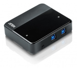 ATEN USB 3.0 Hub for 2 computers, 4xUSB A female, 2xUSB B female, blac ATEN USB 3.0 Hub for 2 computers, 4xUSB A female, 2xUSB B female, blac