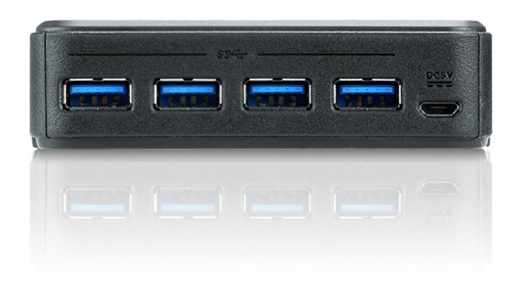 ATEN USB 3.0 Hub for 2 computers, 4xUSB A female, 2xUSB B female, blac ATEN USB 3.0 Hub for 2 computers, 4xUSB A female, 2xUSB B female, blac
