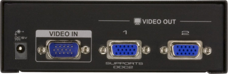 ATEN VGA-splitter 1 enhed til 2 skærme, 1xHD15 han, 2xHD15 hun, 450MH