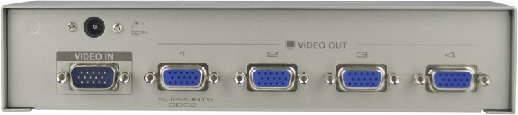 ATEN, VGA-splitter, 1-4, 1920x1440, HD15 han - 4xHD15 hun