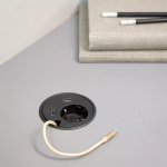 Kondator Powerdot - El, 2×USB-laddare, genomföringshål Kondator Powerdot - El, 2×USB-laddare, genomföringshål