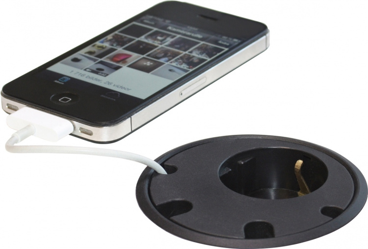 Powerdot Satellit PD10 - Satelit med et CEE 7/4 stik, fire huller til