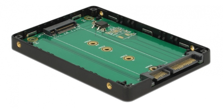Delock 2.5″ Converter SATA 22 pin > M.2 with Enclosure
