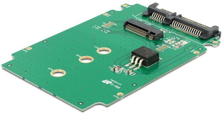 DeLOCK Adapter, interfacekonverter, 22-pin SATA til M.2 (NGFF), 6Gb/s,