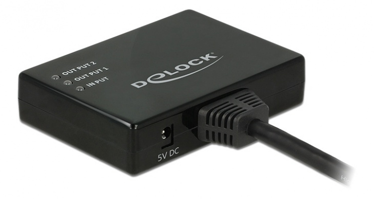 Delock HDMI Splitter 1 x HDMI ind > 2 x HDMI ud 4K