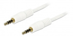 DeLOCK stereo jack cable, 3.5mm 4-pin male - male, 24 AWG, 3m, white DeLOCK stereo jack cable, 3.5mm 4-pin male - male, 24 AWG, 3m, white