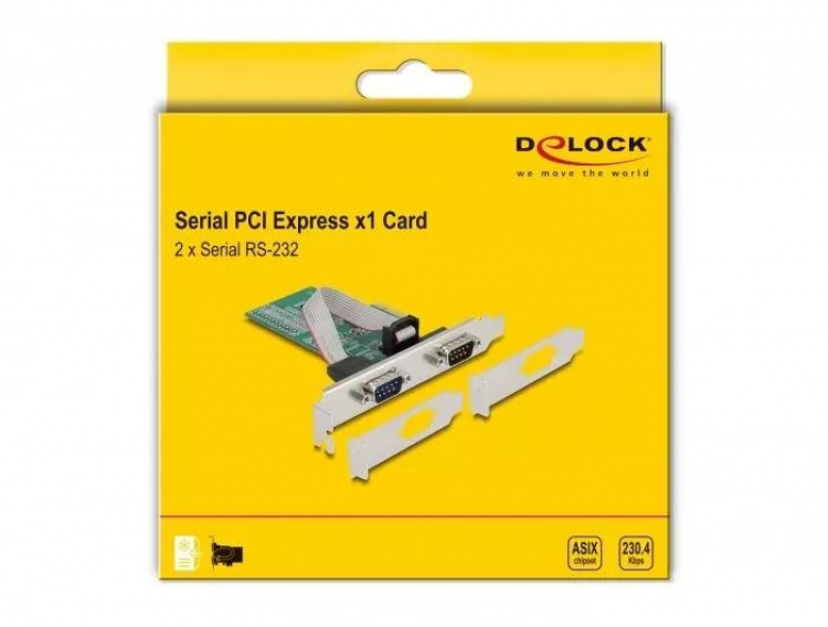 Delock PCI Express Card > 2 x Serial RS-232