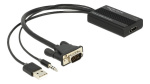 Delock VGA to HDMI Adapter with Audio Delock VGA to HDMI Adapter with Audio