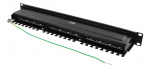 DELTACO STP patch panel, 24xRJ45, Cat6, 1U, 19