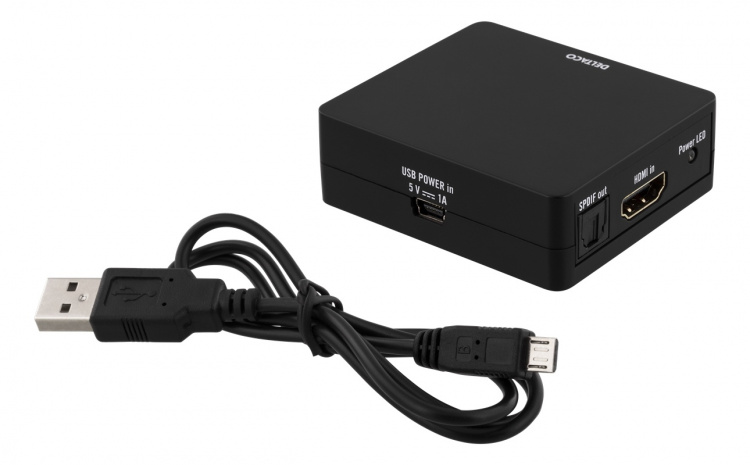 DELTACO HDMI to HDMI+STEREO 3.5mm