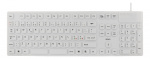 DELTACO rubberized keyboard, silicone, IP68, full size, 105 keys, whit DELTACO rubberized keyboard, silicone, IP68, full size, 105 keys, whit
