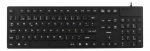 DELTACO rubberized keyboard, silicone, IP68, full size, 105 keys,black DELTACO rubberized keyboard, silicone, IP68, full size, 105 keys,black