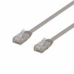 DELTACO U/UTP Cat6 patch cable, flat, 0,3m, Delta-cert, LSZH, gray DELTACO U/UTP Cat6 patch cable, flat, 0,3m, Delta-cert, LSZH, gray