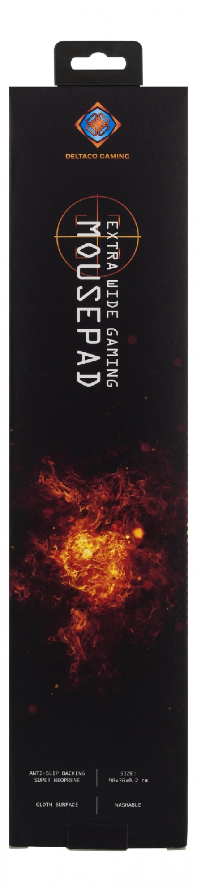DELTACO GAMING Ekstra bred Gaming Musemåtte, 900mm, sort DELTACO GAMING Ekstra bred Gaming Musemåtte, 900mm, sort