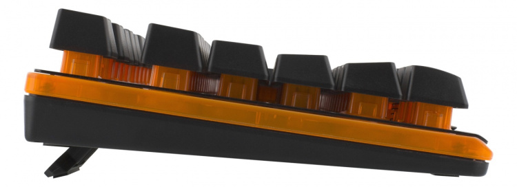 DELTACO GAMING tastatur med membrankontakt, nordisk layout, orange belysning