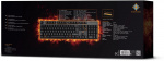 DELTACO GAMING tastatur med membrankontakt, nordisk layout, orange belysning