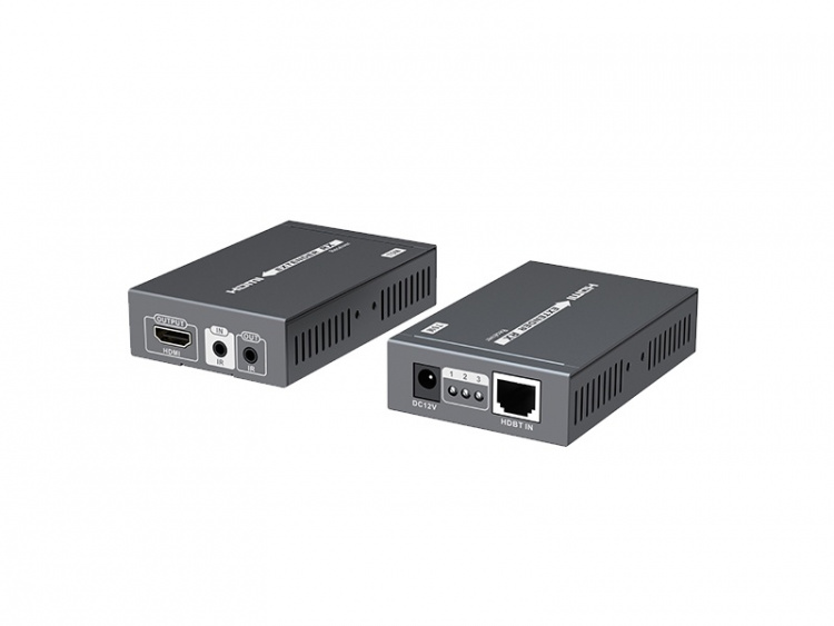 HDMI Extender over Ethernet, 70m, PoE, HDBase T, black HDMI Extender over Ethernet, 70m, PoE, HDBase T, black