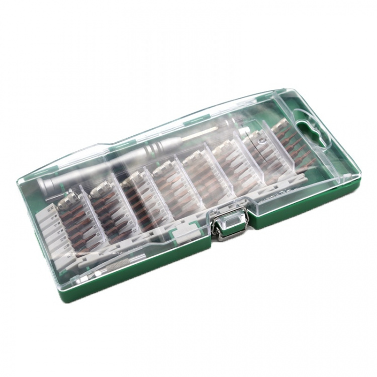 Smartphone Repair Kit, 58 pcs, Precision CRV, green