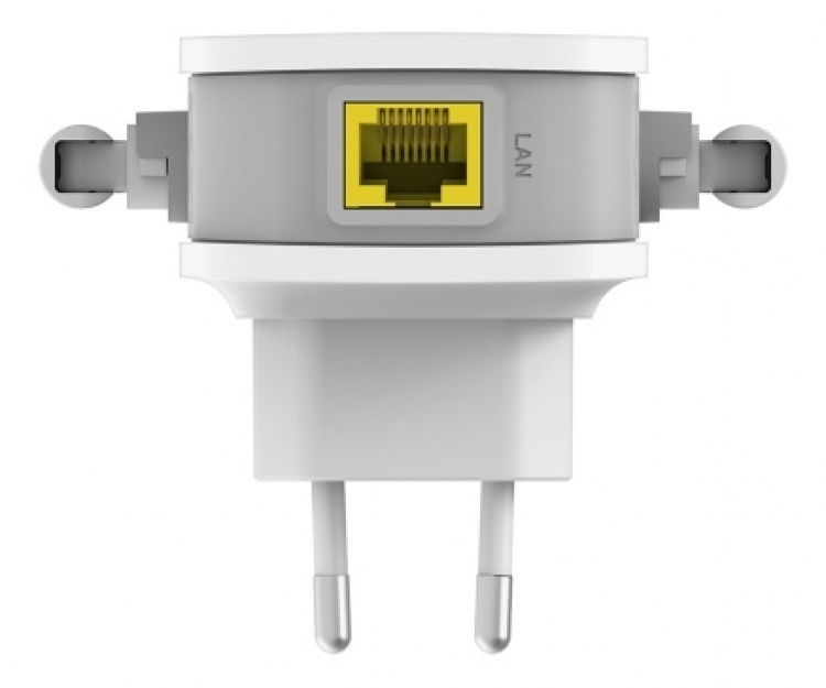D-Link N300 Wi-Fi Range Extender, up to 300Mbps, 10/100 Ethernet,white