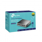 TP-Link Desktop Switch, 4-Ports, PoE, 100 Mbps, 58W, black