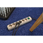 brennenstuhl Forlængelse sokkel Eco-Line 3-vejs 3.00 m Hvid - Beskyttelseskontakt TYPE F