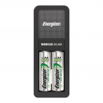 Energizer NiMH batterioplader AA / AAA | 1.2 V DC | 2x AA/LR6 | Euro | Energi fra batteritype: AA | Sort