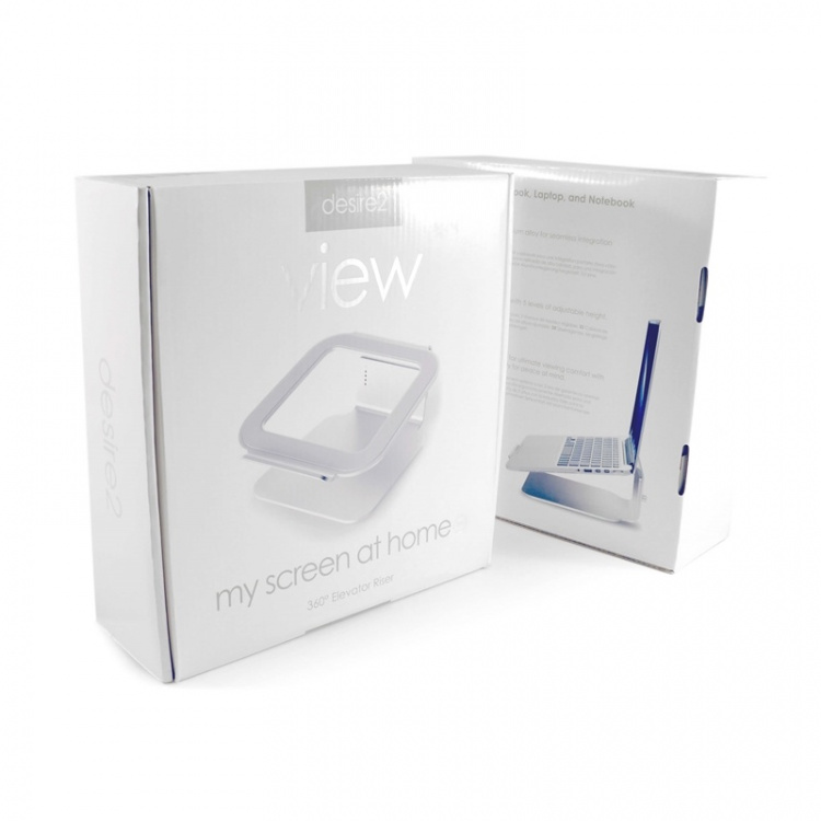 Desire2 Laptop Stander Riser Elevator Justerbar Universal Sølv Desire2 Laptop Stander Riser Elevator Justerbar Universal Sølv