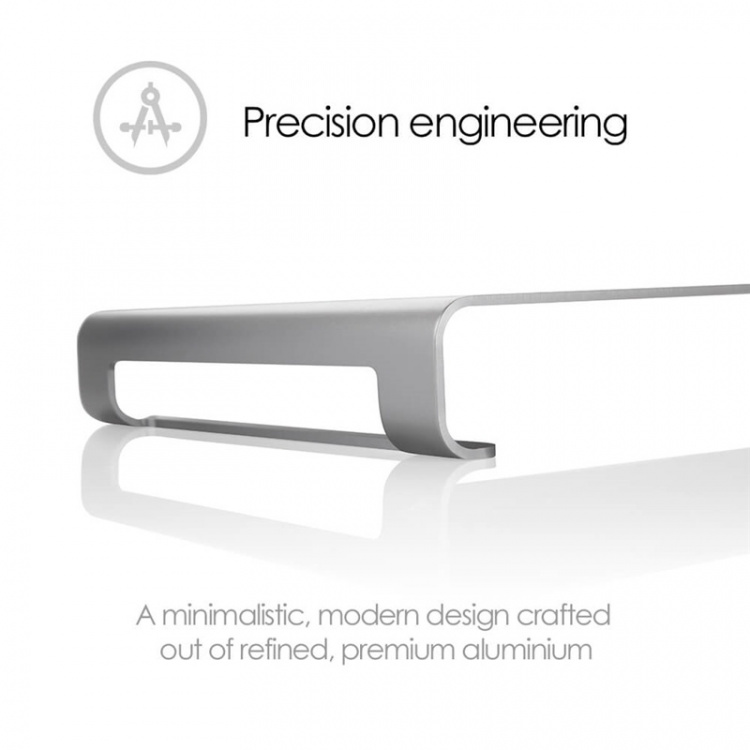 Desire2 Monitor/Laptop Stander Universal Sølv