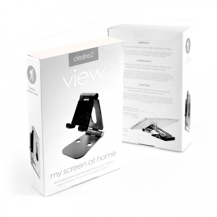 Desire2 Skrivebords Stander Tablets og Mobil Sort