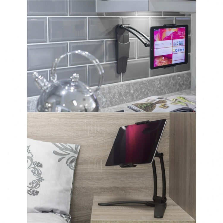 Desire2 Tablet Stander 2-1 Bordstander og Væghængt Sort