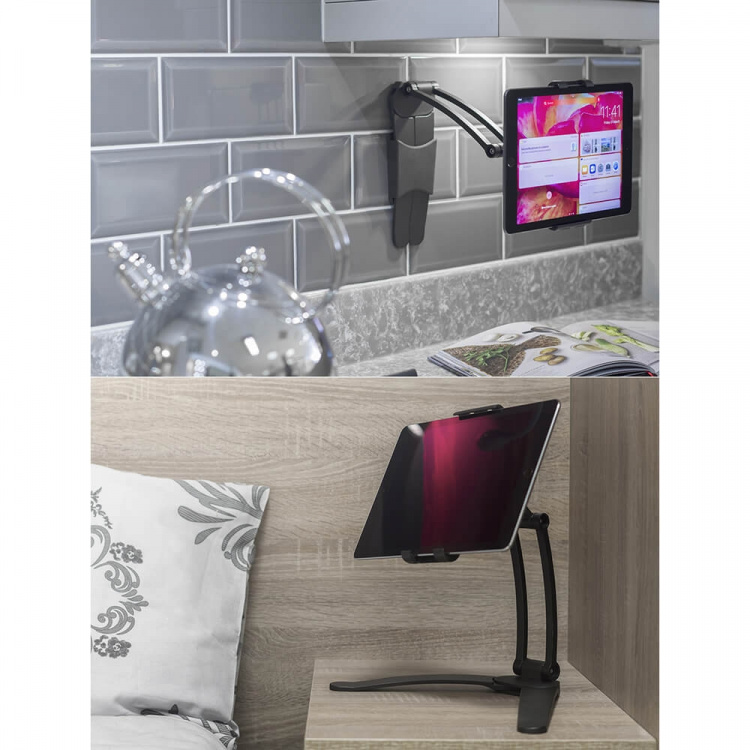 Desire2 Tablet Stander 2-1 Bordstander og Væghængt Sort