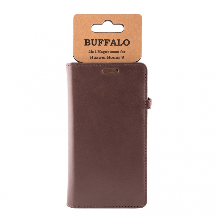 Buffalo Wallet Læder Huawei Honor 9 Brun Buffalo Wallet Læder Huawei Honor 9 Brun