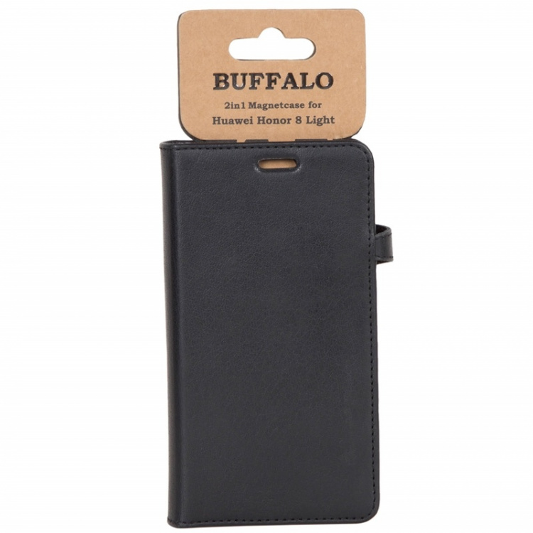 Buffalo Wallet Læder Huawei Honor 8 Lite Sort Buffalo Wallet Læder Huawei Honor 8 Lite Sort