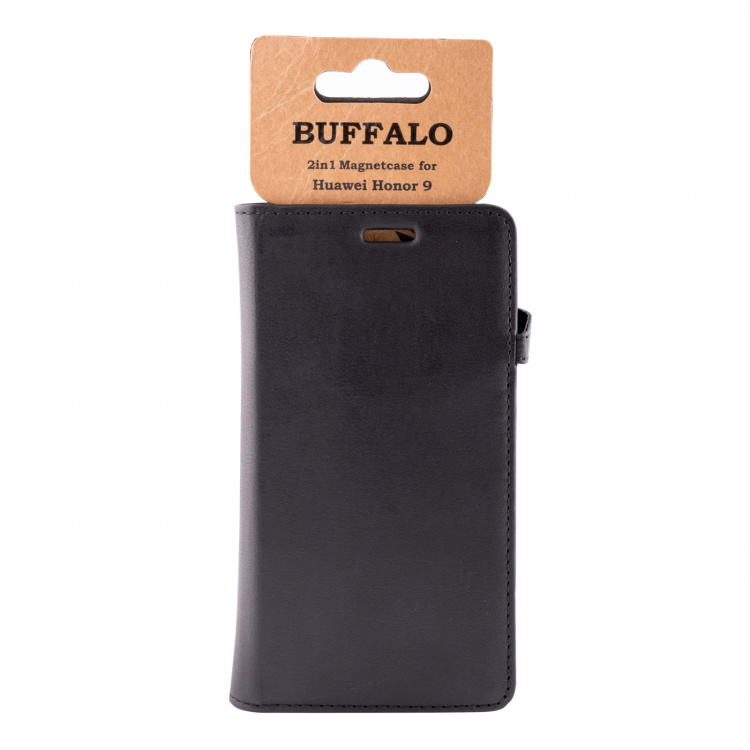 Buffalo Wallet Læder Huawei Honor 9 Sort Buffalo Wallet Læder Huawei Honor 9 Sort
