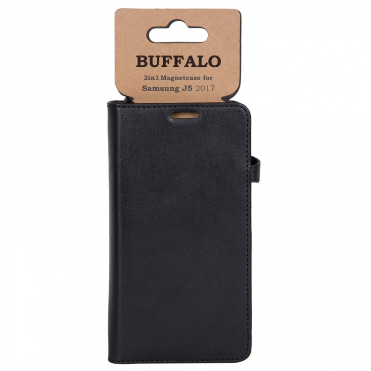 Buffalo Wallet Læder Samsung J5 2017 Sort Buffalo Wallet Læder Samsung J5 2017 Sort