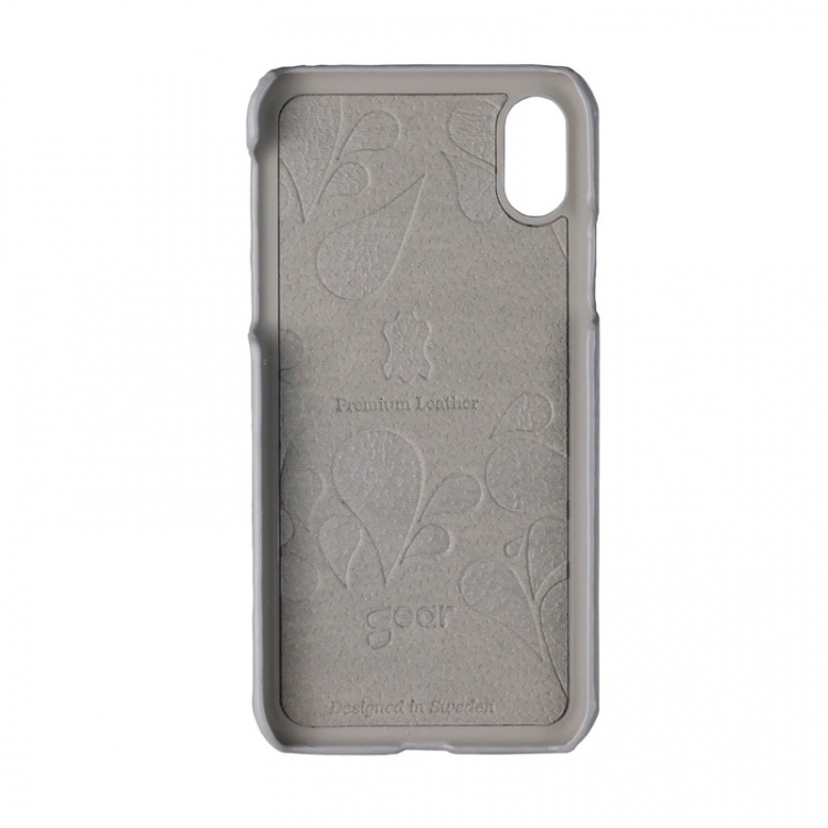 Onsala COLLECTION Mobil Cover Grå Læder iPhone X/XS