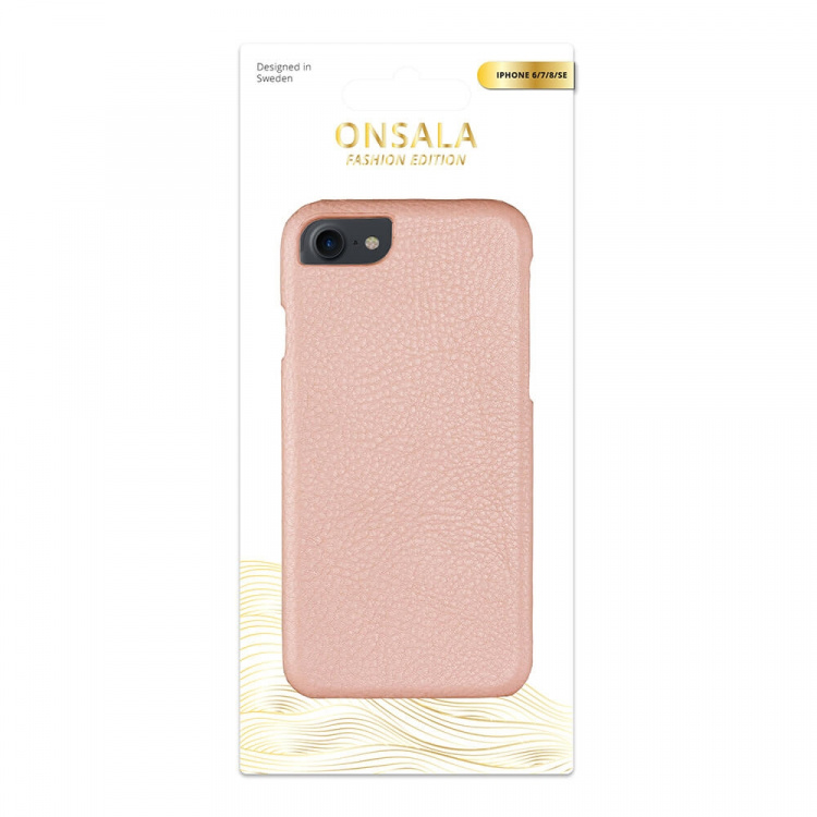 Onsala Mobilcover Rosa Læder iPhone 6/7/8/SE2020/22