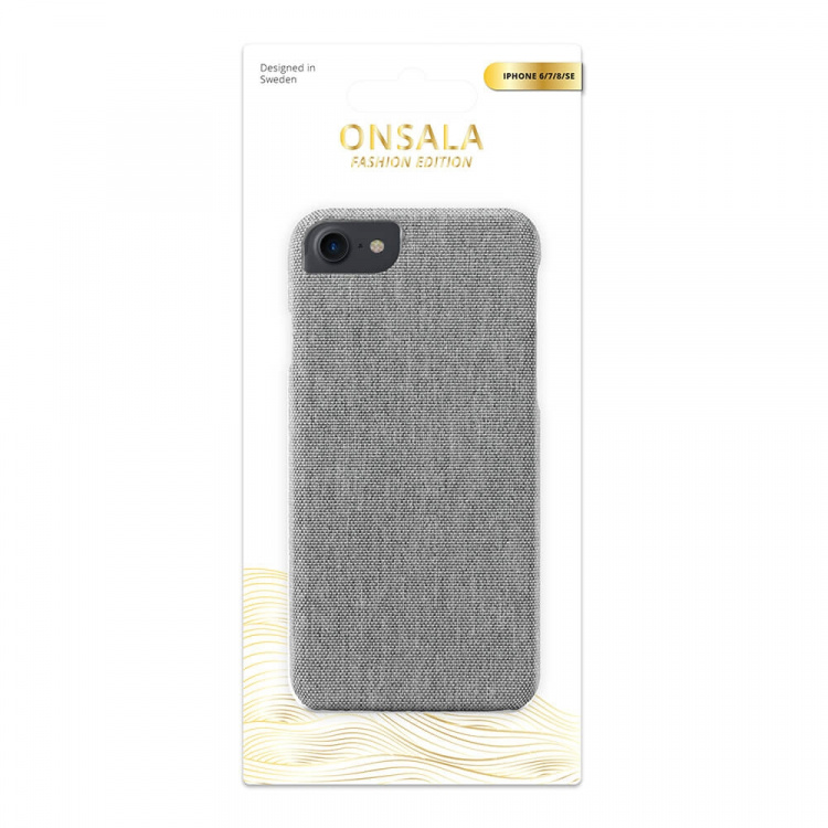 Onsala Mobilcover Grå Tekstil iPhone 6/7/8/SE2020/22