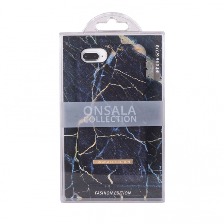 Onsala Mobilcover Soft Black Galaxy Marble iPhone 6/7/8/SE2020/22