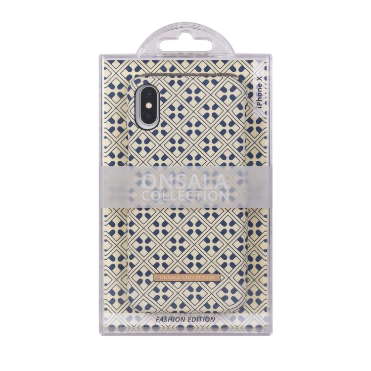 Onsala COLLECTION Mobil Cover Soft Blue Marocco iPhone X/XS