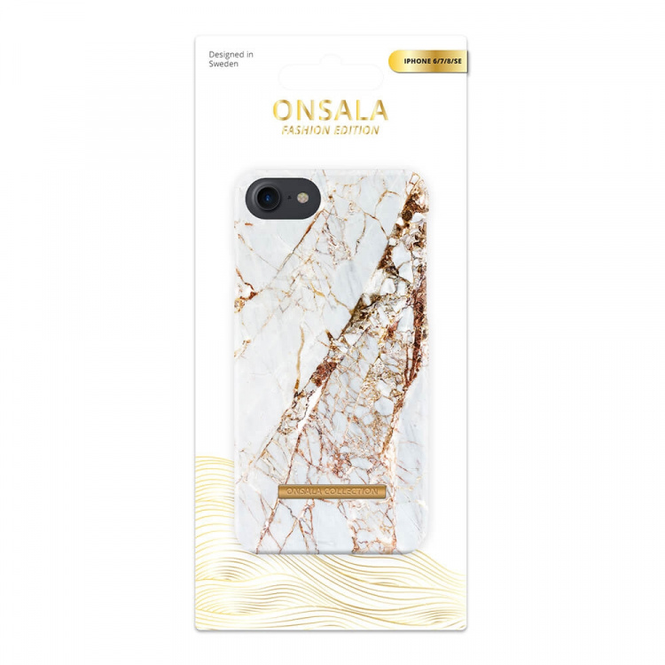 Onsala Mobilcover Soft White Rhino Marble iPhone 6/7/8/SE2020/22